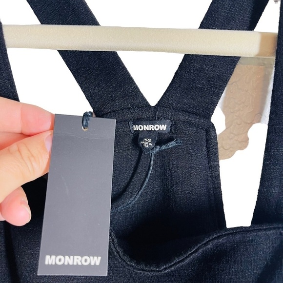 Nwt Monrow Overall With Patch Pockets in Black - Picture 4 of 7
